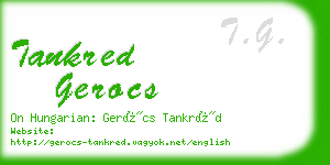 tankred gerocs business card